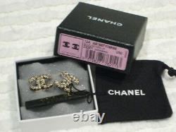 Authentic Chanel CC Earrings limited edition hard to find