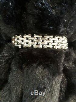 Authentic Chanel Motif Bracelet Chain Coco Mark Silver 98prarebeautiful