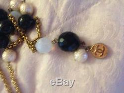 Authentic Chanel sautoir pearl bead necklace -beautiful vintage Chanel