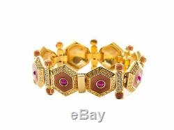 Authentic Gianni Versace Gold-tone bracelet/earring set