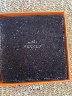 Authentic Hermes H clic clac bracelet narrow Yellow enamel/ Silver. Size PM