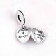 Authentic Pandora-charm My Beautiful Wife Forever Always 925 Ale Pandora Pouch