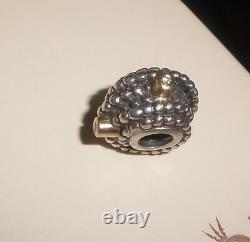 Authentic Pandora Silver 14k Gold Diamond Entangled Beauty Charm Bead 790277D