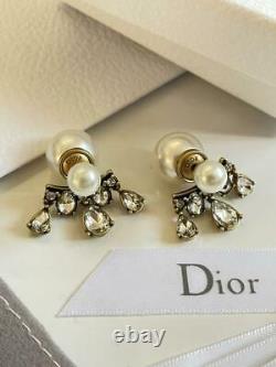 Authentic Vintage Christian Dior Stud Earrings CD Logo Genuine D050316