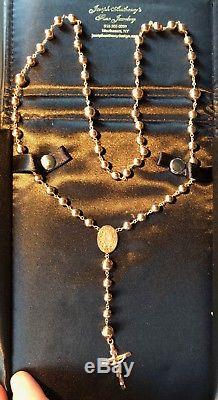 BEAUTIFUL GOLD ROSARY BEADS NECKLACE 20g Gift Boxed