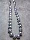 Beautiful Natural South Sea Gray Pearl Necklace Aaa 10-9mm