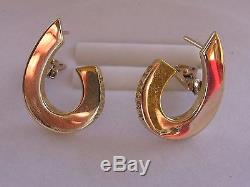 BEAUTIFUL PIAGET EARRINGS YELLOW SOLID GOLD 18K (750) LADY WEIGHT 9.9gr