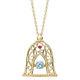 Bloom X Disney Beauty And The Beast Bell Silver 950 Necklace From Japan New F/s