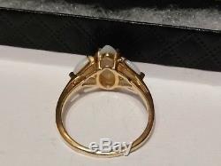 Beautiful 10k Gold Ring by designer R Klein marked KLJCI size 8