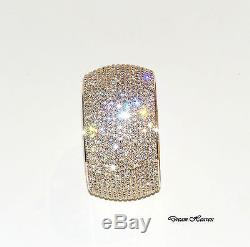 Beautiful 15 Row Gold Diamante Crystal Bangle Diamonte Bracelet