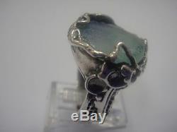 Beautiful 925 Sterling Silver Ancient Roman Glass Ring Custom Size 5