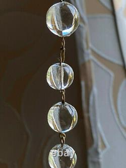 Beautiful Antique Pools of Light Necklace with Pendant Drop