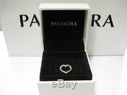 Beautiful! Authentic Pandora Captured Heart 14K Gold Ring