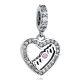 Beautiful Authentic Pandora Mom Charm 100% S925 Sterling Silver Mother's Day