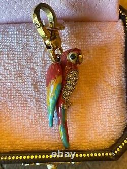 Beautiful Colorful Juicy Couture Parrot Bracelet Charm Rare Gold W Crystals