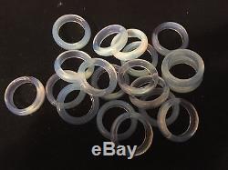 Beautiful Cut Opalite ring's band three sizes