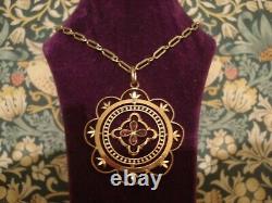 Beautiful & Finely Crafted Antique Edwardian Rolled Gold Pendant Necklace