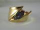 Beautiful Ladies 14k Marquise Cut Synthetic Alexandrite Solitaire Ring 8.4g