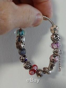 Beautiful Ladies Pandora bracelet and charms