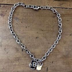 Beautiful NEW & Auth Silver GUCCI Chain / Loose Choker With Dog Tags RRP +$800