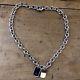 Beautiful New & Auth Silver Gucci Chain / Loose Choker With Dog Tags Rrp +$800