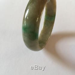 Beautiful Natural Jadeite Jade Bangle Bracelet 57 mm-J54-Green Brown Jade bangle