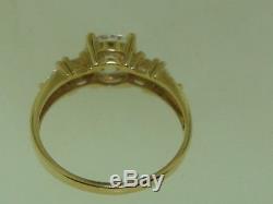 Beautiful New Diamonique 14k Gold Approx. 2.5 Ctw Cz Engagement Ring! Sz 9