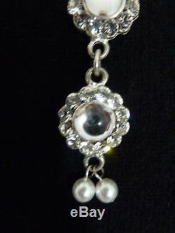 Beautiful Otazu silver plated statement necklace with Swarovski crystals NEW