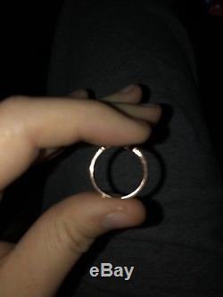 Beautiful Rose Gold 10kt Interwoven Ring! Size 7