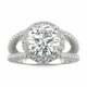 Beautiful Round Cut Diamond Engagement Wedding Ring 14k White Gold Over Women's