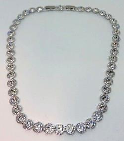 Beautiful Swarovski'Angellic All Around' Crystal And Rhodium Plated Necklace