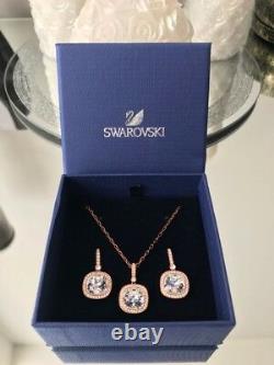 Beautiful Swarovski Below Short Necklace and Earrings Set