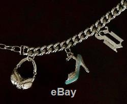 Beautiful and Rare 100% Authentic Gianni Versace Silver-tone Charm Bracelet $195