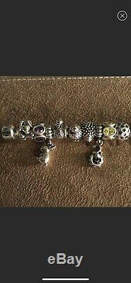 Beautiful animal themed Pandora bracelet with 25 charms (AUTHENTIC AND RETIRED)