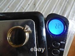 Beautiful gold ring 585. Engagement. Once worn