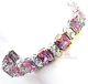 Beauty For Ashes Pink Tourmaline Ice Cz Bridesmaid Glamour Glam Tennis Bracelet