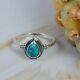 Best Offer! Blue Turquoise Silver Plated Designer Ring Jewelry For Gift
