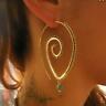 Boho 18k Gold Filled Hollow Engagement Hoop Earrings Drop Dangle Jewelry Gifts