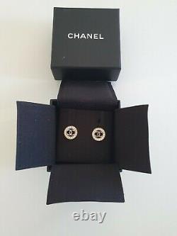 Brand New CHANEL Diamantés Earrings Studs 100% Authentic
