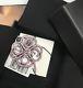 Brand New Chanel Beautiful Clover Brooch With Pink Crystals, Must See