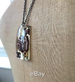 CHANEL 100% Perspex CC Vintage Style Camellia Charm Necklace Beautiful! RARE