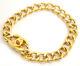 Chanel Cc Turn Lock Thick Chain Necklace Gold Tone Vintage Auth Rare #574