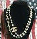 Chanel Classic Cc Logo Gold Link Necklace/choker Rare / Sold Out