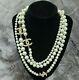 Chanel Long Classic 3 Cc Pearl Necklace
