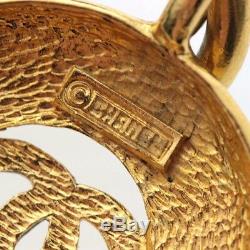 CHANEL Necklace Gold CC Logo Mark Accessory Ladies box with beautiful