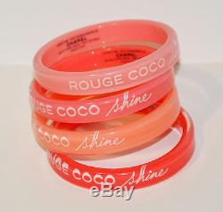 CHANEL Rouge Coco Set Of 4 Bangles VIP Beauty Counter Gifts New
