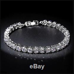 CZ Tennis Bracelet 925 Sterling Silver Bridesmaid Mother's Gift