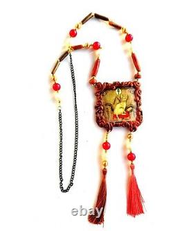 Cat necklace protective talisman medallion jewelry pendant amulet attraction set