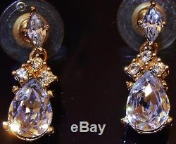 Christian Dior Beautiful Beautiful Beautiful Glass Crystal Earrings