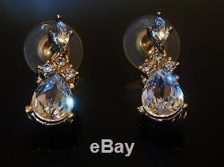 Christian Dior Beautiful Beautiful Beautiful Glass Crystal Earrings